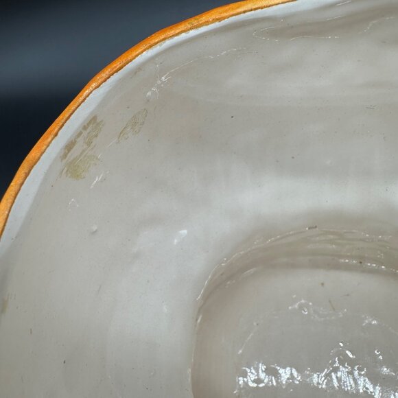 Vintage Big Eyed Face Planter Vase Nippon Yoko Boeki Japan 1950s Orange Kitsch - Picture 13 of 16